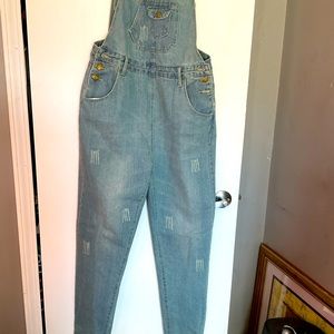 NWOT Falmer Heritage Men’s bib overalls size large distressed light color
